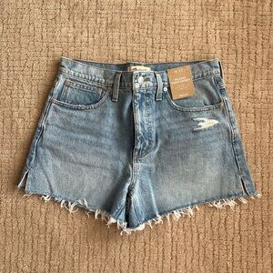 Madewell denim shorts.